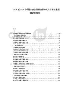 2025至2030中國管內助聽器行業調研及市場前景預測評估報告
