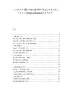 2025-2030圖瓦盧防水透氣膜市場運行深度分析工藝優(yōu)化技術(shù)調(diào)研市場風(fēng)險評估評估報告