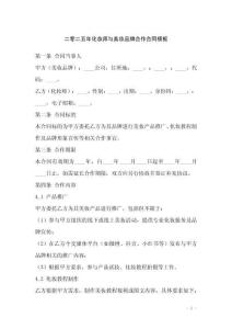 二零二五年化妝師與美妝品牌合作合同模板