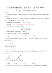 2025-2026學年八年級數(shù)學上學期期中重難點檢測卷（提高卷）（考試范圍：1~3章 三角形+實數(shù)的初步認識+勾股定理全部內(nèi)容）（原卷版）