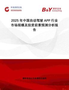 2025年中国自动驾驶APP行业市场规模及投资前景预测分析报告