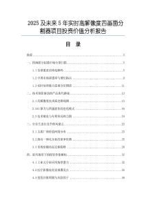 2025及未來5年實(shí)時(shí)高解像度四畫面分割器項(xiàng)目投資價(jià)值分析報(bào)告