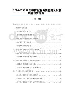 2026-2030中國棉襪行業(yè)供需趨勢及投資風(fēng)險研究報告