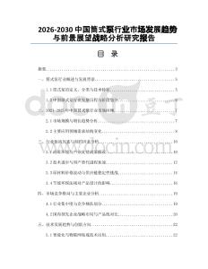 2026-2030中國(guó)筒式泵行業(yè)市場(chǎng)發(fā)展趨勢(shì)與前景展望戰(zhàn)略分析研究報(bào)告
