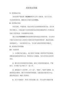 質量保證措施