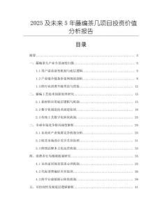 2025及未來5年藤編茶幾項目投資價值分析報告