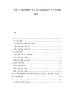 2025中国免税牌照争夺战与离岛免税消费行为特征研究
