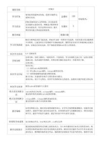 HTML5+CSS3网页设计实战 教案  4.9 表格标签-制作简历