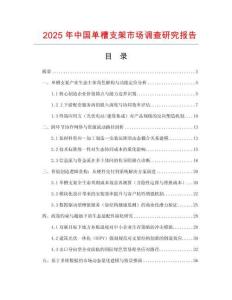 2025年中國單槽支架市場調(diào)查研究報告