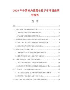 2025年中國五角星配色把手市場調查研究報告