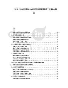 2025-2030潤滑油企業海外市場拓展及文化融合報告