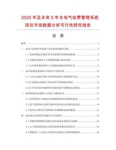 2025年及未來5年水電氣收費(fèi)管理系統(tǒng)項(xiàng)目市場(chǎng)數(shù)據(jù)分析可行性研究報(bào)告