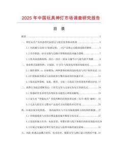 2025年中國玩具神燈市場(chǎng)調(diào)查研究報(bào)告