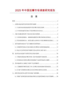 2025年中國(guó)拉攀市場(chǎng)調(diào)查研究報(bào)告