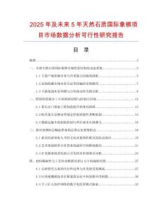 2025年及未來(lái)5年天然石質(zhì)國(guó)際象棋項(xiàng)目市場(chǎng)數(shù)據(jù)分析可行性研究報(bào)告