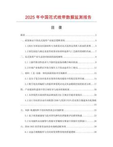 2025年中國花式線帶數(shù)據(jù)監(jiān)測報(bào)告