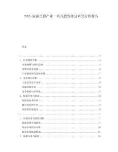 2025旅游民宿產業一站式投資經營研究分析報告