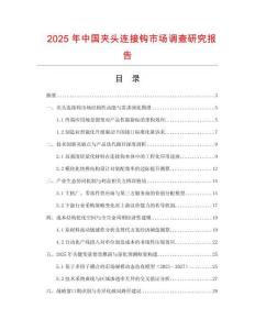 2025年中國夾頭連接鉤市場(chǎng)調(diào)查研究報(bào)告