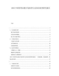 2025中國零售業(yè)數(shù)字化轉(zhuǎn)型與實(shí)體店轉(zhuǎn)型研究報(bào)告
