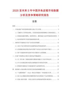 2025至未來5年中國并條皮輥市場數(shù)據(jù)分析及競爭策略研究報(bào)告
