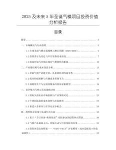 2025及未來5年圣誕氣模項目投資價值分析報告