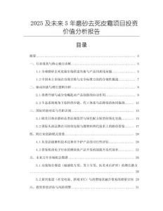 2025及未來5年磨砂去死皮霜項目投資價值分析報告