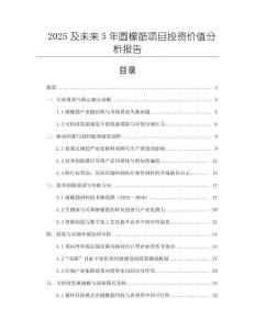 2025及未來5年圓橡筋項目投資價值分析報告