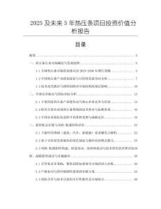 2025及未來(lái)5年熱壓條項(xiàng)目投資價(jià)值分析報(bào)告