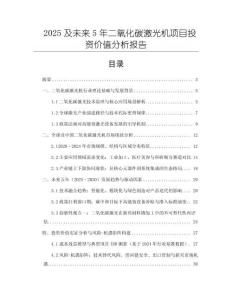 2025及未來5年二氧化碳激光機項目投資價值分析報告