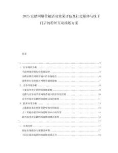 2025安踏網絡營銷活動效果評估及社交媒體與線下門店的粉絲互動描述方案