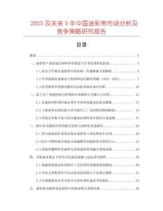 2025及未來5年中國迷彩帶市場分析及競爭策略研究報告