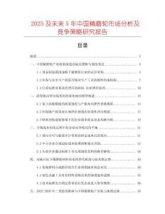 2025及未來5年中國精磨輪市場分析及競爭策略研究報告
