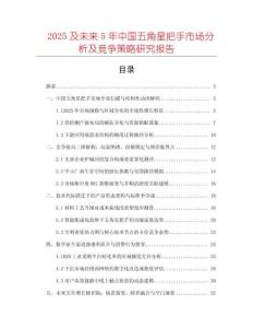 2025及未來5年中國五角星把手市場分析及競爭策略研究報告