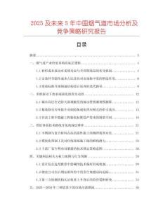 2025及未來5年中國煙氣道市場(chǎng)分析及競爭策略研究報(bào)告