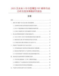 2025及未來5年中國薄型PBT繃帶市場分析及競爭策略研究報告