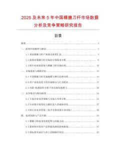 2025及未來5年中國精搪刀桿市場(chǎng)數(shù)據(jù)分析及競(jìng)爭(zhēng)策略研究報(bào)告