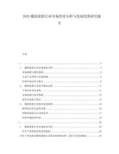 2025橡膠輪胎行業(yè)市場供需分析與發(fā)展趨勢研究報告