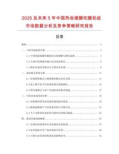 2025及未來5年中國熱收縮膜吹膜機組市場數(shù)據(jù)分析及競爭策略研究報告