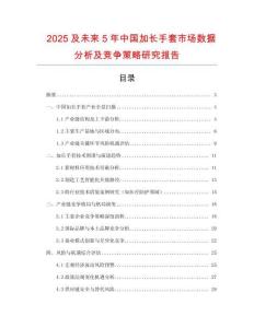 2025及未來5年中國加長手套市場數(shù)據(jù)分析及競爭策略研究報告