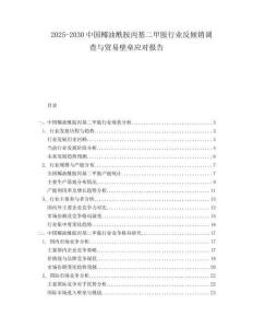 2025-2030中國椰油酰胺丙基二甲胺行業(yè)反傾銷調(diào)查與貿(mào)易壁壘應(yīng)對報(bào)告