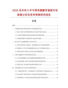 2025至未來5年中國亮氨酸芳基胺市場數據分析及競爭策略研究報告