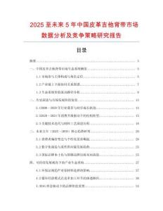 2025至未來5年中國皮革吉他背帶市場(chǎng)數(shù)據(jù)分析及競(jìng)爭(zhēng)策略研究報(bào)告