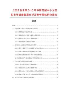 2025及未來(lái)5-10年中國(guó)花梨木小元寶船市場(chǎng)調(diào)查數(shù)據(jù)分析及競(jìng)爭(zhēng)策略研究報(bào)告