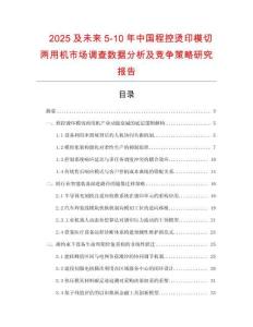 2025及未來(lái)5-10年中國(guó)程控燙印模切兩用機(jī)市場(chǎng)調(diào)查數(shù)據(jù)分析及競(jìng)爭(zhēng)策略研究報(bào)告
