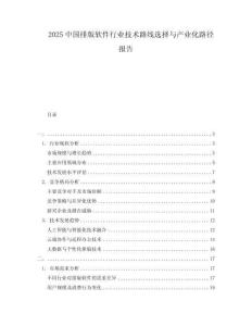2025中國排版軟件行業(yè)技術(shù)路線選擇與產(chǎn)業(yè)化路徑報(bào)告