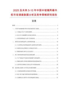 2025及未來5-10年中國半玻璃兩桶書柜市場調(diào)查數(shù)據(jù)分析及競爭策略研究報告