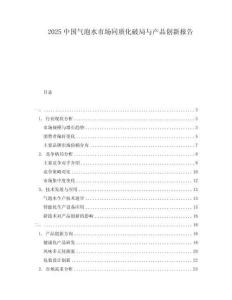2025中國(guó)氣泡水市場(chǎng)同質(zhì)化破局與產(chǎn)品創(chuàng)新報(bào)告