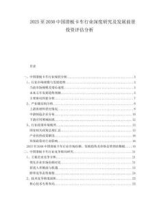 2025至2030中國滑板卡車行業深度研究及發展前景投資評估分析