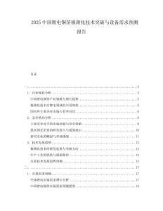 2025中國鋰電銅箔極薄化技術突破與設備需求預測報告