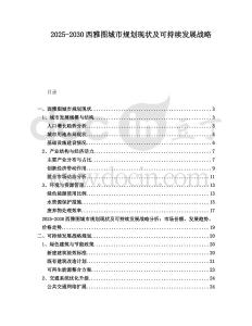 2025-2030西雅圖城市規(guī)劃現(xiàn)狀及可持續(xù)發(fā)展戰(zhàn)略